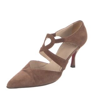 Louboutin Brown Suede Women's Heels